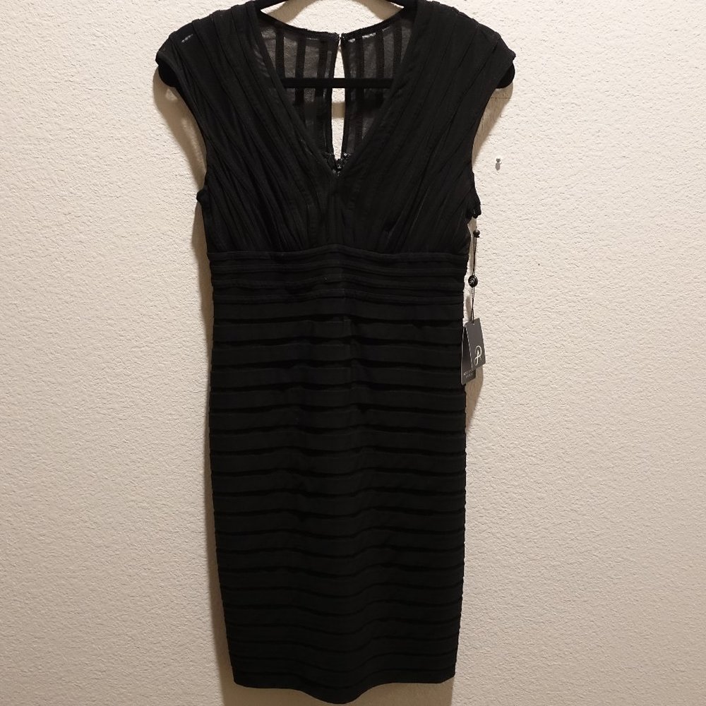 Adrianna Papell Black Fit Dress